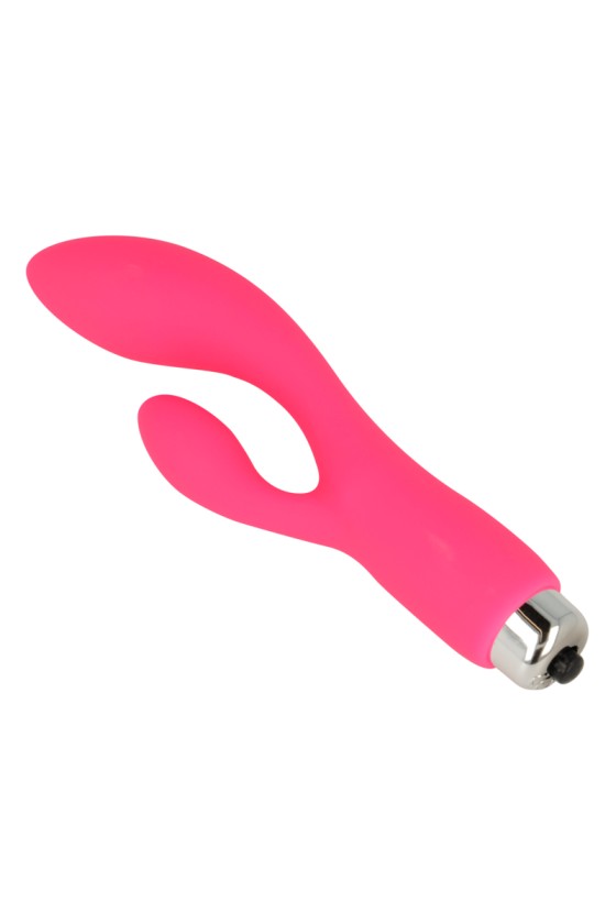 OHMAMA - VIBRATEUR AVEC LAPIN 12,5 CM ROSE