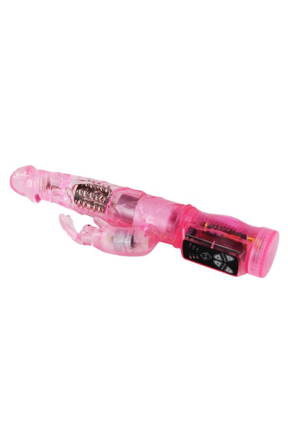 BAILE - MINI ROTATEUR LAPIN ROSE AVEC SUPERSTIMULATEUR