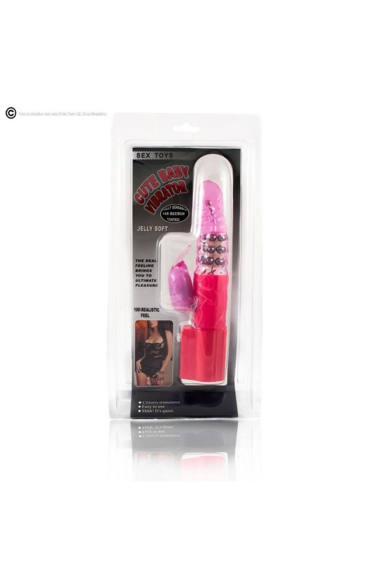 BAILE - ROTATEUR DE LAPIN ROSE AVEC SUPERSTIMULATEUR