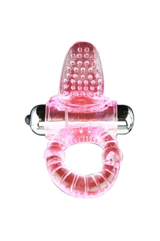 BAILE - ANEL DE PÊNIS VIBRADOR ROSA DOCE ABS 10 RITMOS