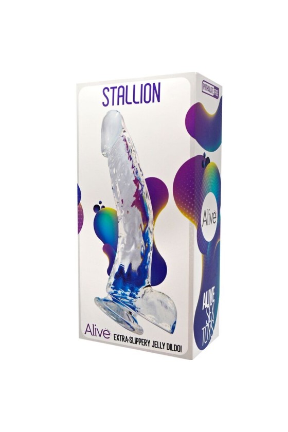 ALIVE - STALLION REALISTIC PENIS TRANSPARENT 22 CM