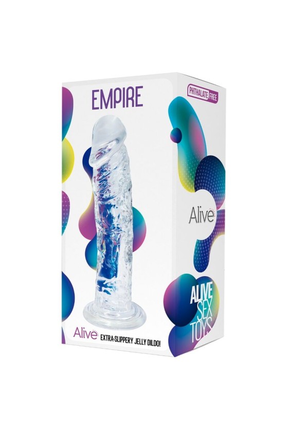 ALIVE - PENE REALISTA EMPIRE TRANSPARENTE 19,3 CM