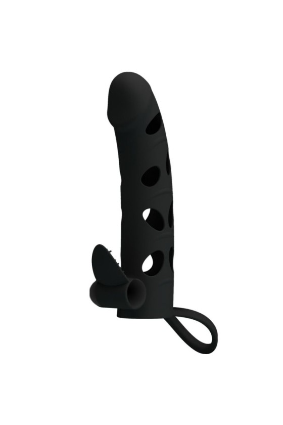 PRETTY LOVE - HOUSSE EN SILICONE AVEC VIBRATION 15.2 CM