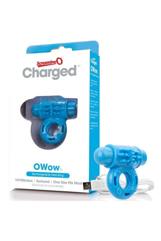 SCREAMING O - RING VIBRATOWOW RECARGABLE AZUL