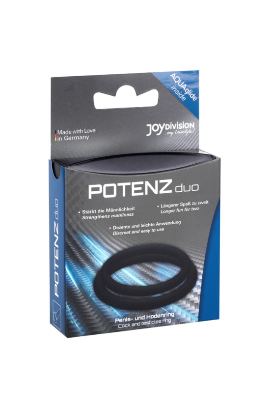 JOYDIVISION POTENZDUO - ANILLOS NEGRO - M