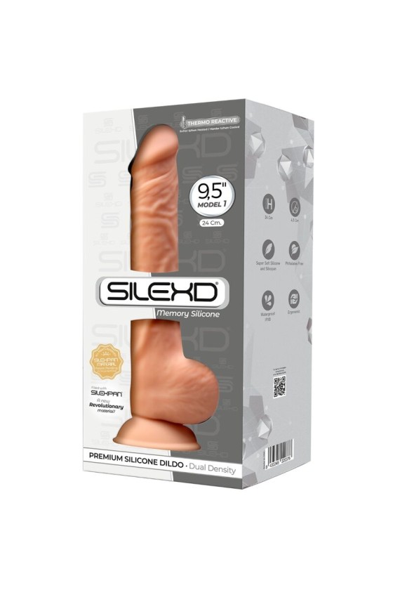 SILEXD - MODELO 1 PENE REALISTA PREMIUM SILICONA SILEXPAN 24 CM