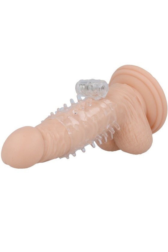 CASUAL LOVE - COPERTURA PER PENE VIBRATORE TRASPARENTE CON ANELLO