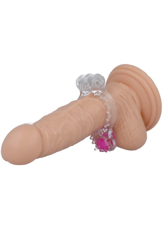 CASUAL LOVE - ANILLO VIBRADOR DOBLE PLACER TRANSPARENTE