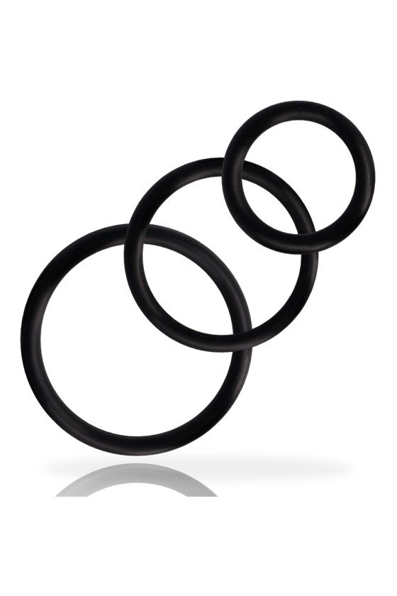 ADDICTED TOYS - RINGS SET FOR PENIS BLACK