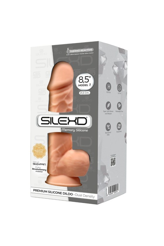 SILEXD - MODELO 1 PENE REALISTA SILICONA PREMIUM SILEXPAN 21,5 CM