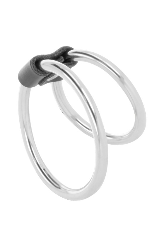 DARKNESS - DOUBLE METAL PENIS RING