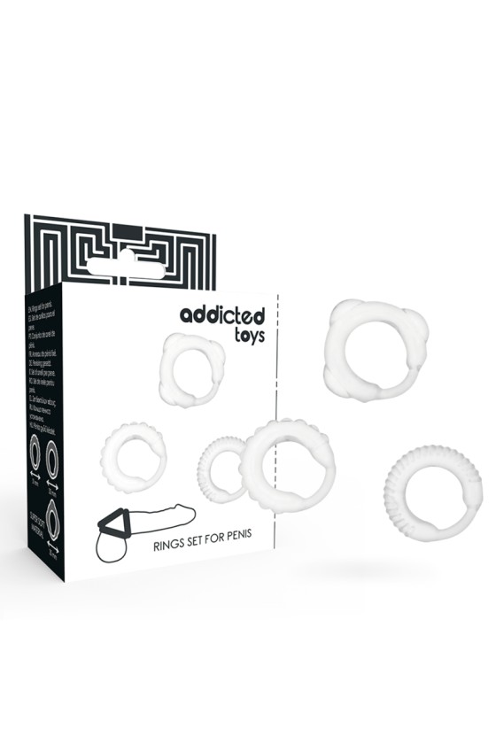 ADDICTED TOYS - SET C-RING CLARO