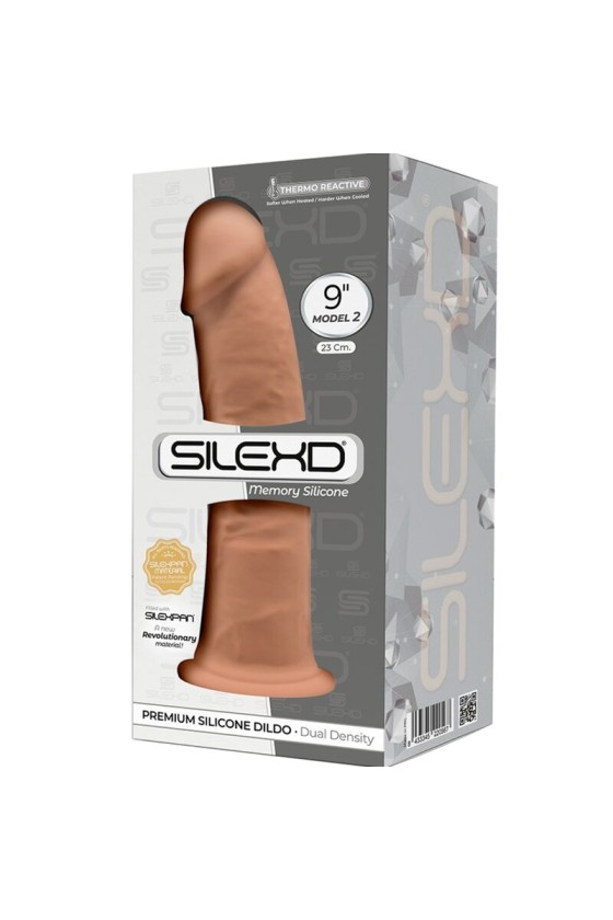 SILEXD - MODELO 2 PENE REALISTA PREMIUM SILEXPAN SILICONA CARAMELO 23 CM