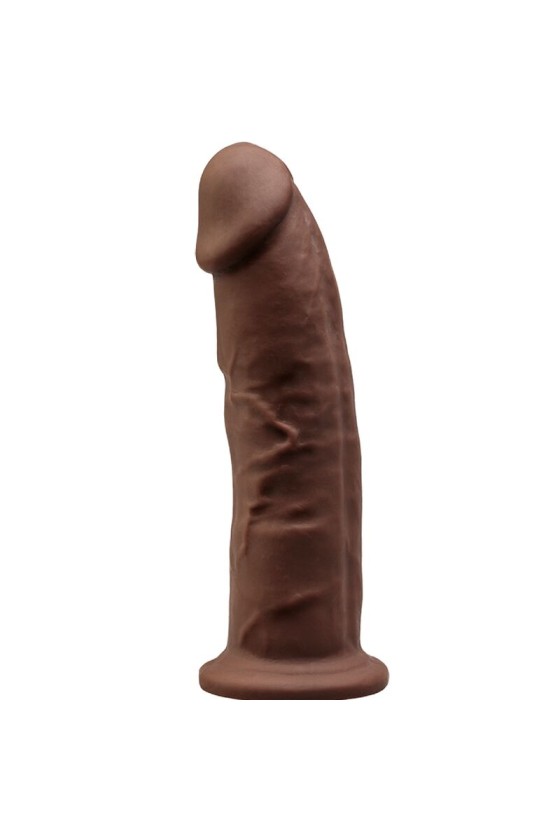 SILEXD - MODÈLE 2 PÉNIS RÉALISTE PREMIUM SILEXPAN SILICONE MARRON 23 CM