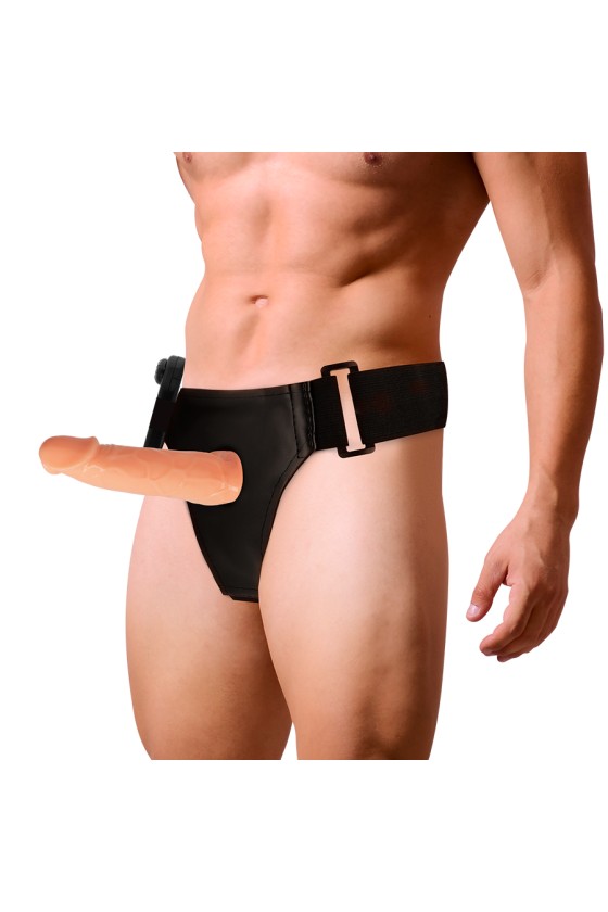 ARNÉS ATRACCIÓN - WILLIAN HOLLOW RNES CON VIBRADOR 17 X 4.5CM