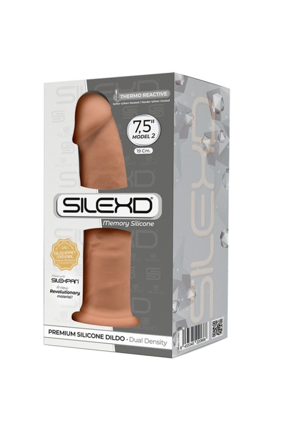 SILEXD - MODELL 2 REALISTISCHER PENIS PREMIUM SILEXPAN SILIKON KARAMELL 19 CM