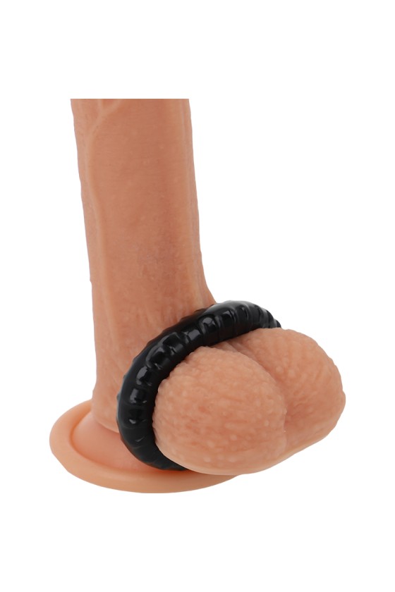 POWERING - ANILLO PARA EL PENE SUPER FLEXIBLE Y RESISTENTE 4.5CM PR07 NEGRO