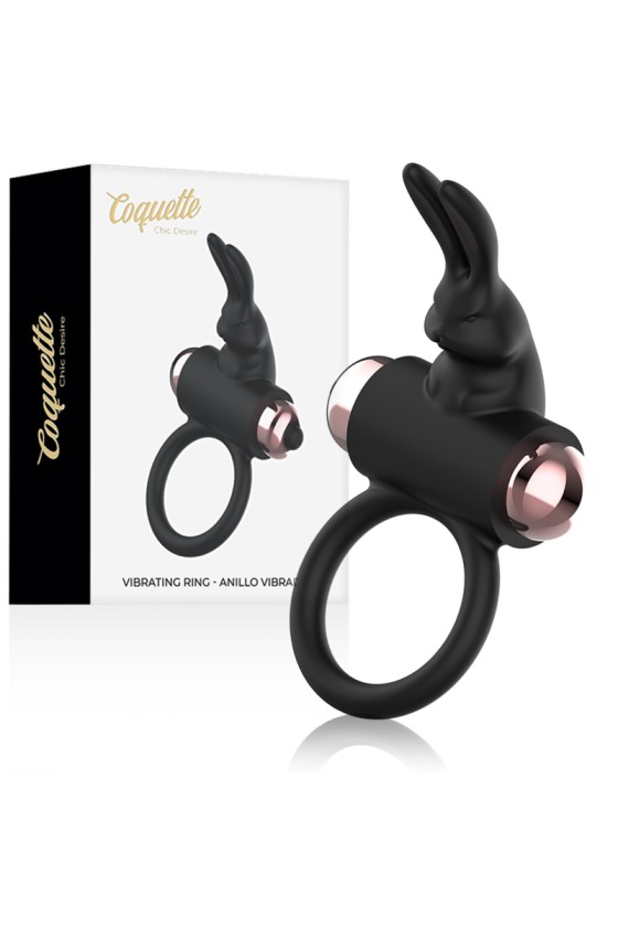 COQUETTE TOYS - COCKRING MIT VIBRATOR SCHWARZ/ GOLD