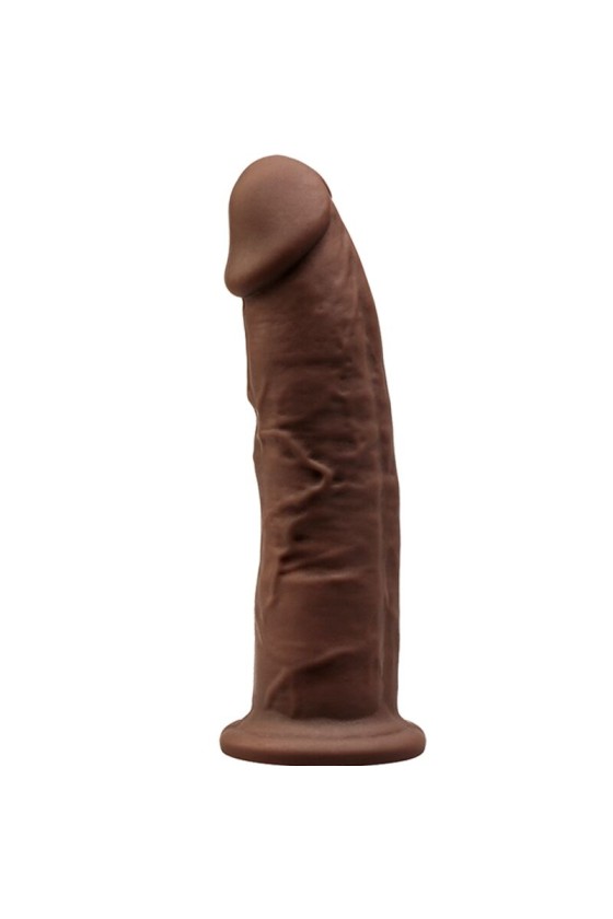 SILEXD - MODEL 2 REALISTIC PENIS PREMIUM SILEXPAN SILICONE BROWN 15 CM