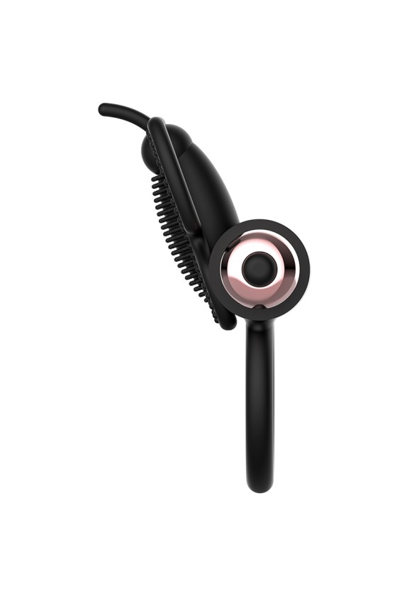 COQUETTE TOYS - ANELLO CAZZO FARFALLA CON VIBRATORE NERO/ORO