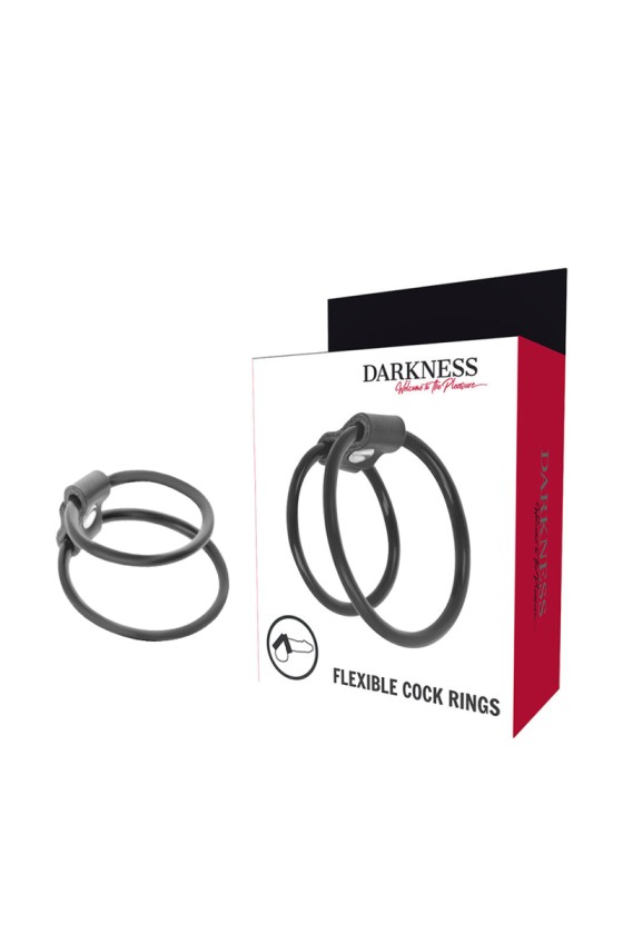 DARKNESS - ENHANCING DUO PENIS RINGS.