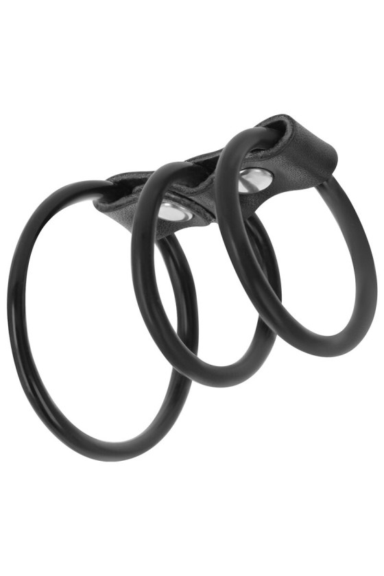 DARKNESS - SET OF 3 FLEXIBLE PENIS RINGS