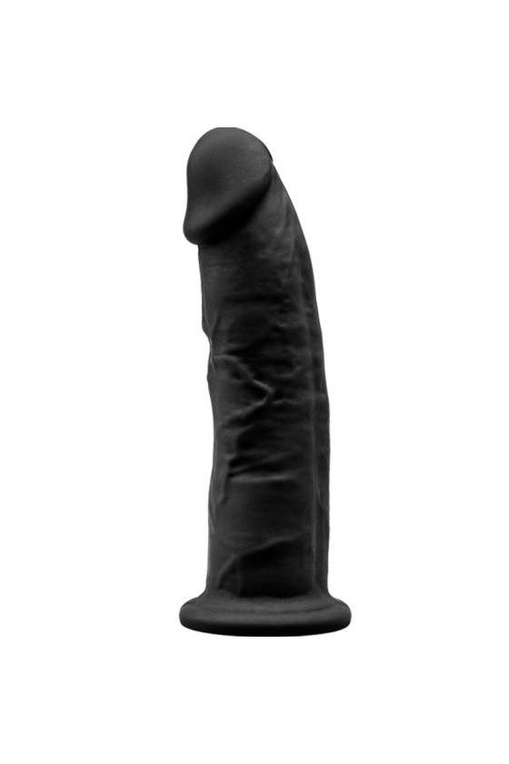 SILEXD - MODÈLE 2 PÉNIS RÉALISTE PREMIUM SILEXPAN SILICONE NOIR 15 CM