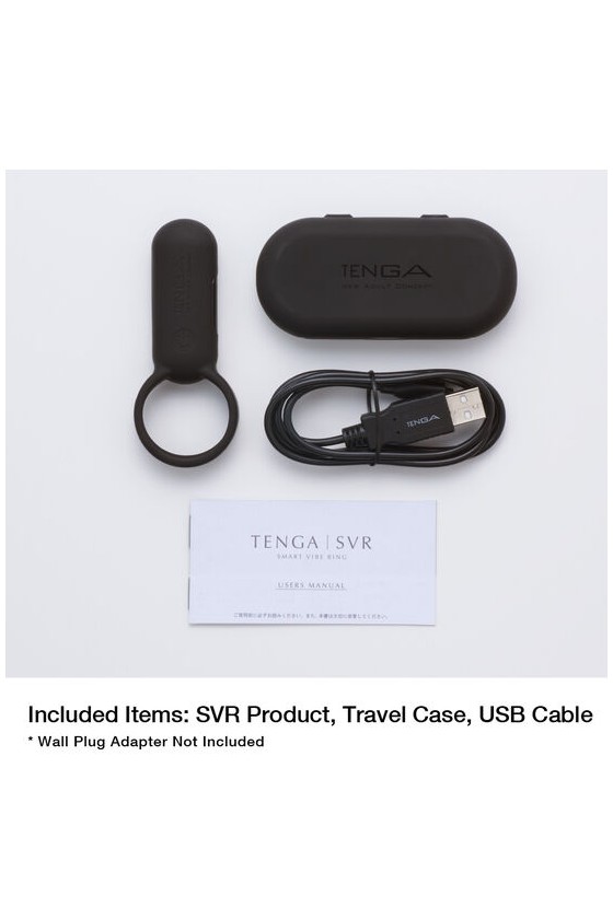 TENGA - SVR SMART BLACK VIBRATOR RING