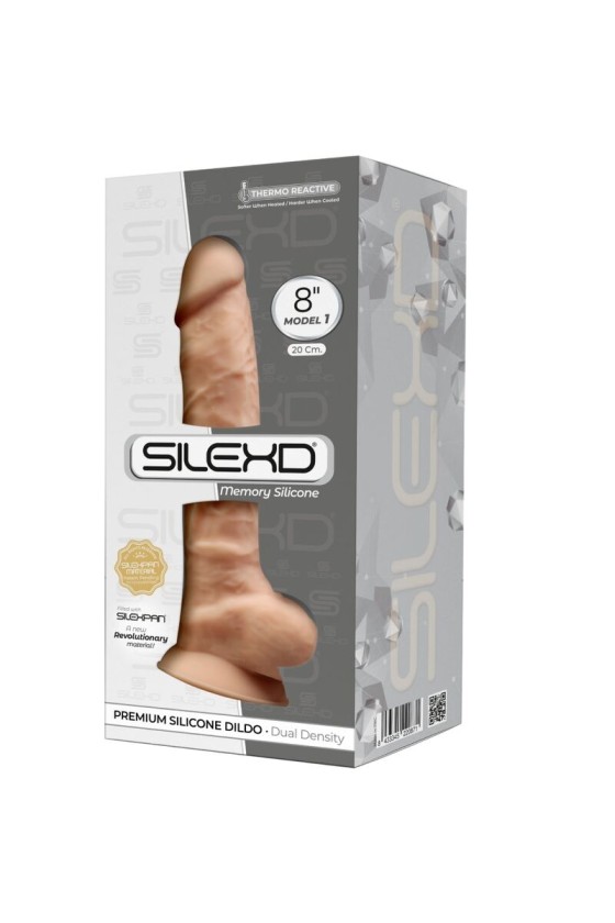 SILEXD - MODÈLE 1 PÉNIS RÉALISTE PREMIUM SILEXPAN SILICONE 20 CM