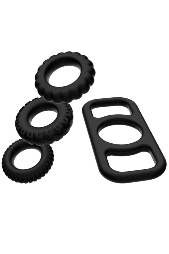 ADDICTED TOYS - COCK RING SET 4 PIECES