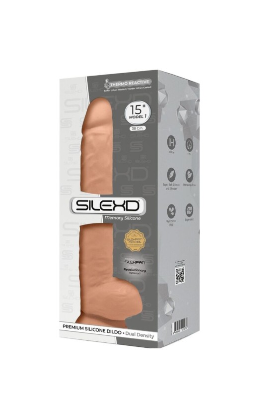 SILEXD - MODÈLE 1 PÉNIS RÉALISTE PREMIUM SILEXPAN SILICONE 38 CM