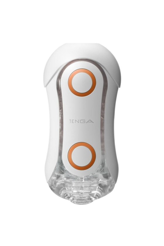 TENGA - FLIP ORB STRONG CRASH MASTURBATOR WHITE AND ORANGE