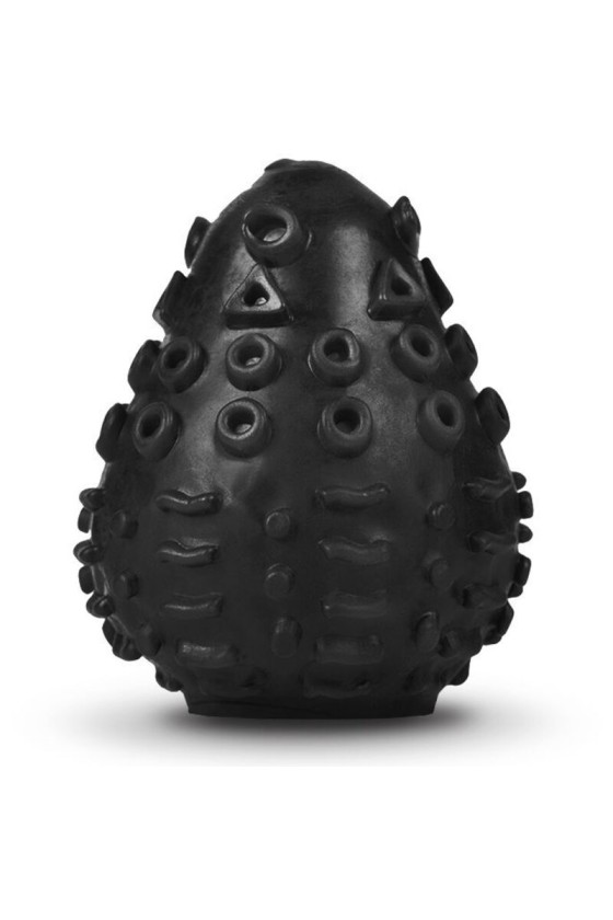 G-VIBE - REUSABLE TEXTURED MASTURBATOR EGG BLACK