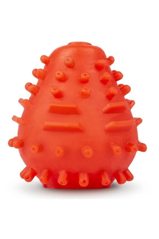 G-VIBE - REUSABLE TEXTURED MASTURBATOR EGG RED