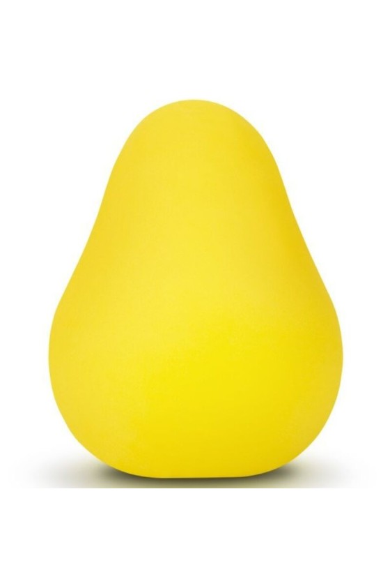 G-VIBE - REUSABLE YELLOW TEXTURED MASTURBATOR EGG