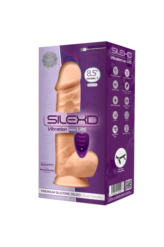 SILEXD - MODELO 1 PENE VIBRADOR REALISTA SILICONA PREMIUM SILEXPAN MANDO A DISTANCIA 21,8 CM