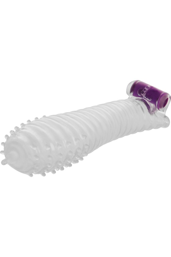 OHMAMA - TEXTURED PENIS SHEATH WITH VIBRATING BULLET