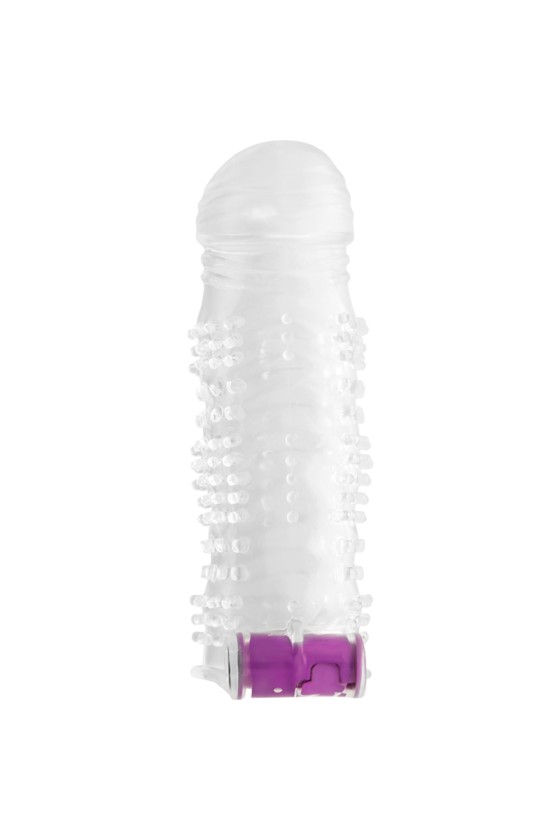 OHMAMA - TEXTURED PENIS SHEATH WITH VIBRATING BULLET