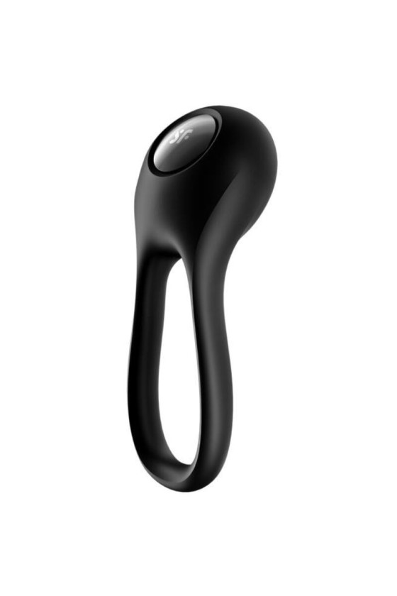 SATISFYER - MAJESTIC DUO RING VIBRATOR SCHWARZ