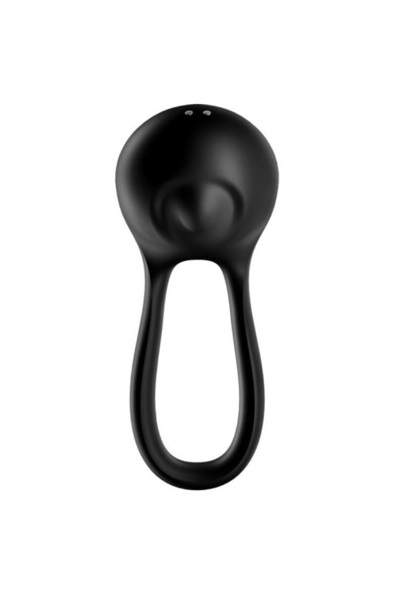 SATISFYER - MAJESTIC DUO RING VIBRATOR BLACK