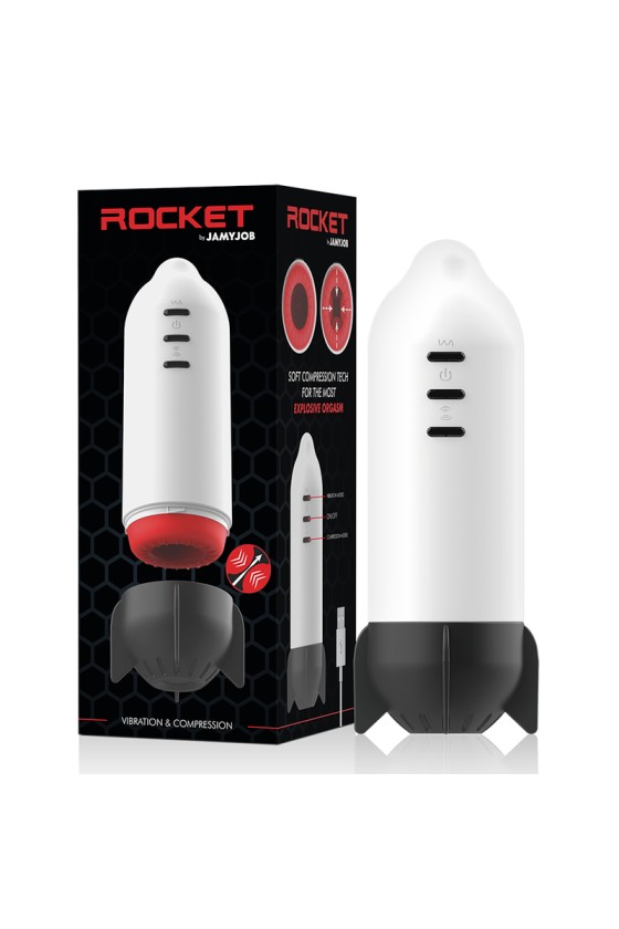 JAMYJOB - ROCKET MASTURBATOR TECNOLOGIA DI COMPRESSIONE MORBIDA E VIBRAZIONE