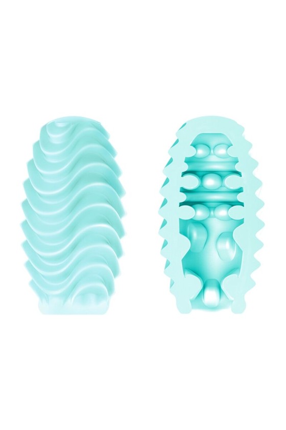 PRETTY LOVE - TURQUOISE DOUBLE SIDED MASTURBATOR EGG