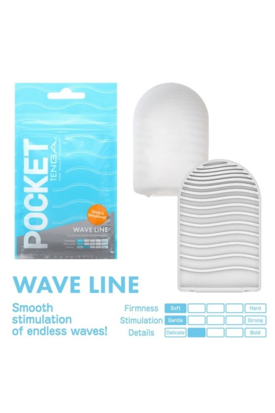 TENGA - MASTURBADOR DE BOLSO WAVE LINE