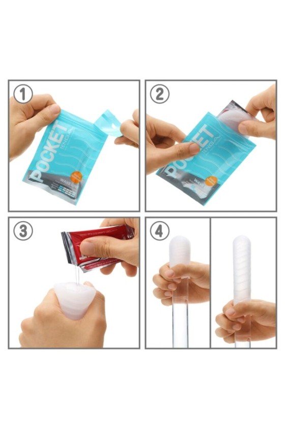 TENGA - WAVE LINE POCKET MASTURBATOR