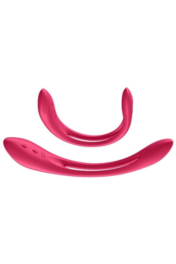 SATISFYER - ELASTIC JOY MULTIVIBRADOR VERMELHO