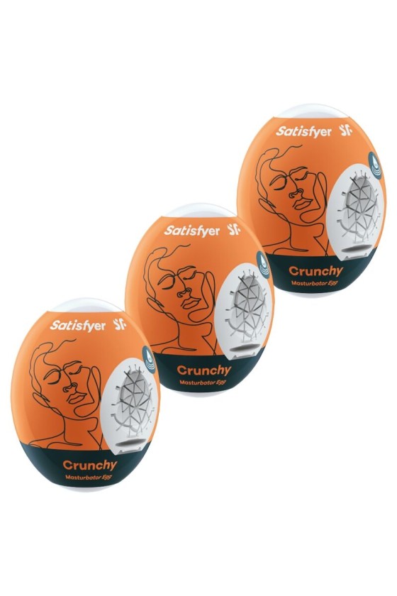 SATISFYER - 3 OEUFS MASTURBATEURS CRUNCHY