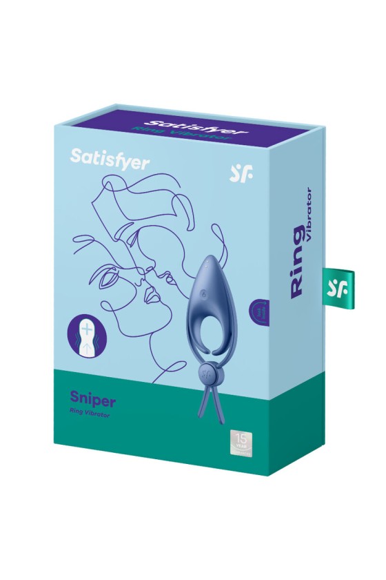 SATISFYER SNIPER ANNEAU VIBRATEUR NOIR