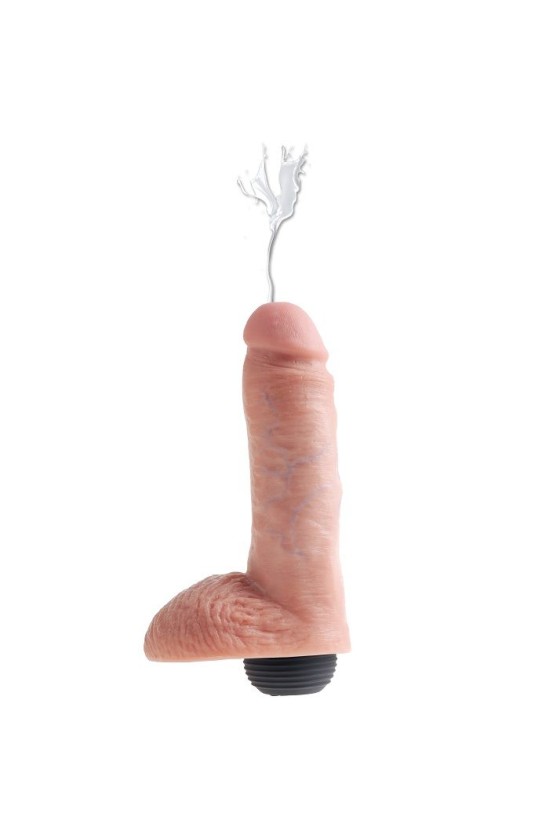 KING COCK - PENE EYACULADOR NATURAL REALISTA 20,32 CM