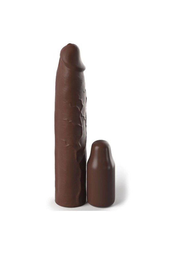 FANTASY X- TENSIONS - PIPEDREAMS MANCHE 22,86 CM + PLUG 7,62 CM MARRON