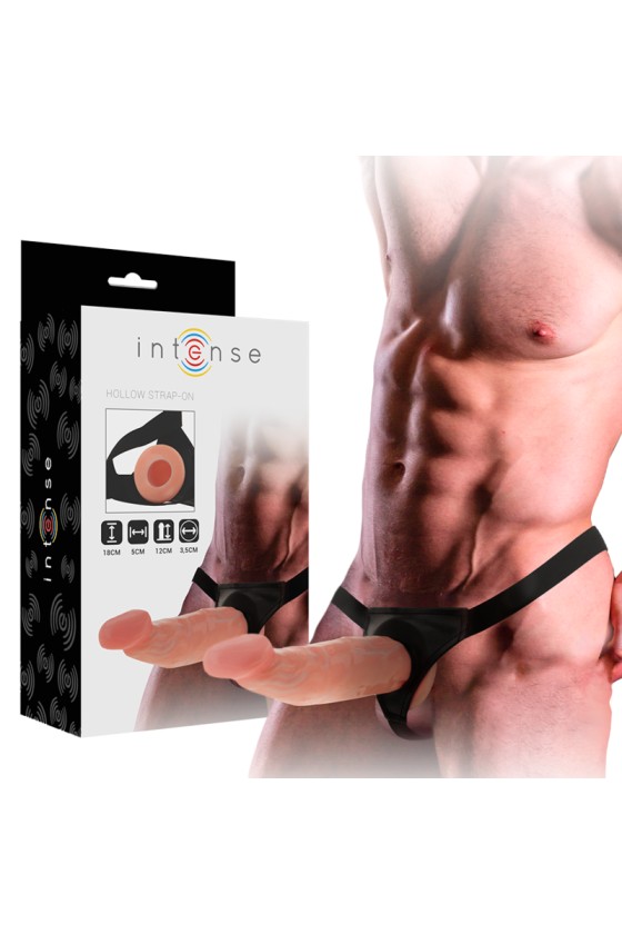 INTENSE - HOLLOW HARNESS WITH DILDO 18 X 3.5 CM